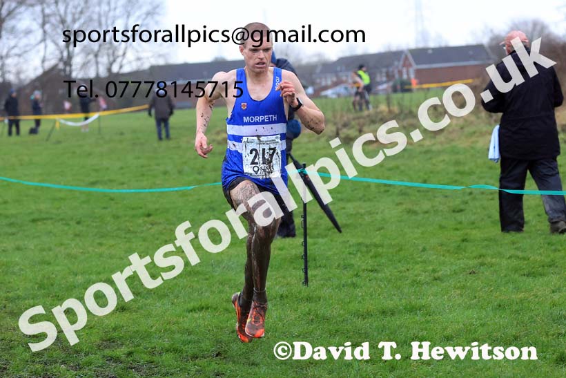 Senior mens 2023 North Eastern Cross Country Champs., Temple Park, South Shields. Photo: David T. Hewitson/Sports for All Pics